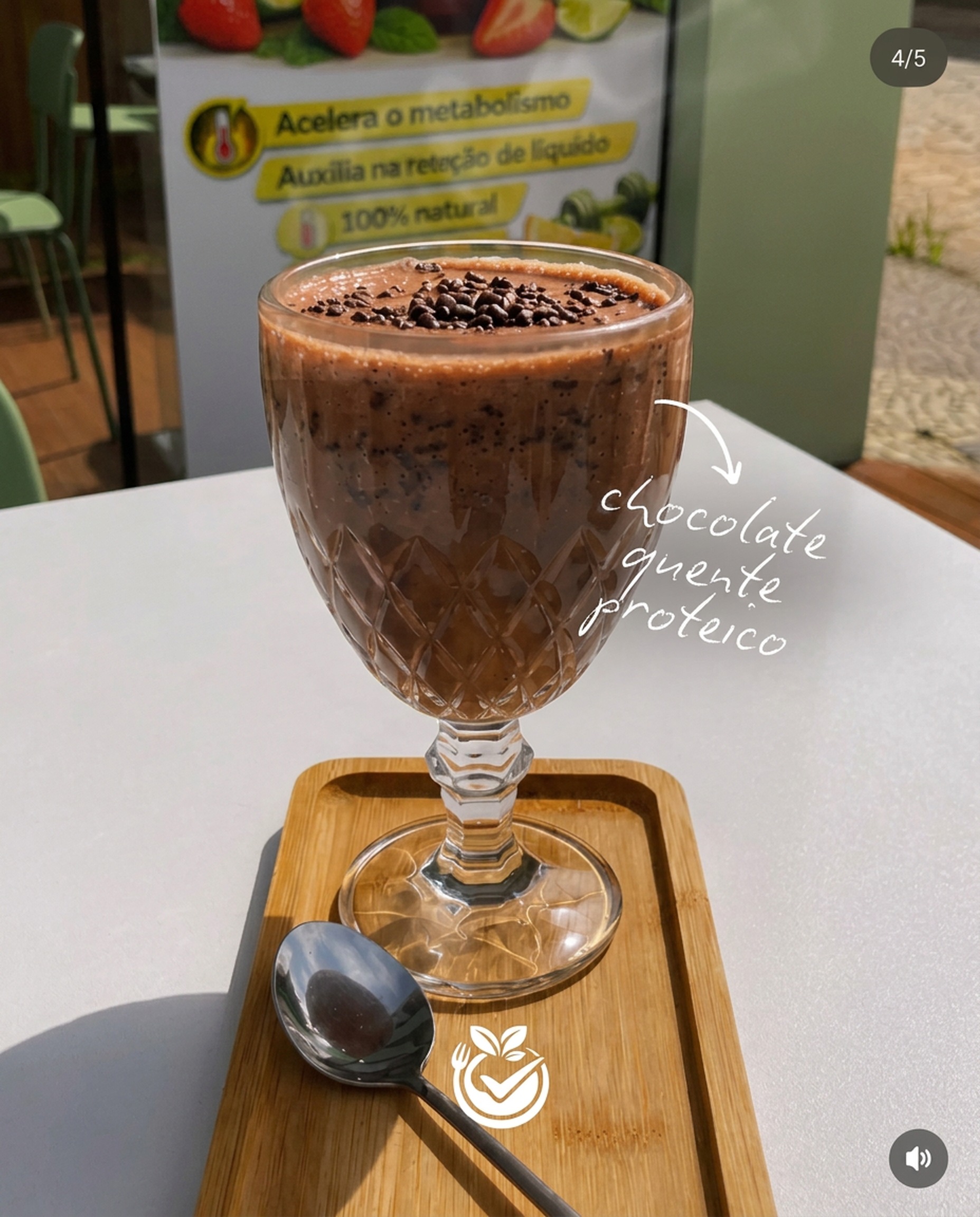 Chocolate quente proteico Fresh Fit